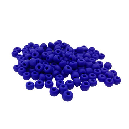 Rocailles kralen glaskraaltjes kobalt blauw 4mm