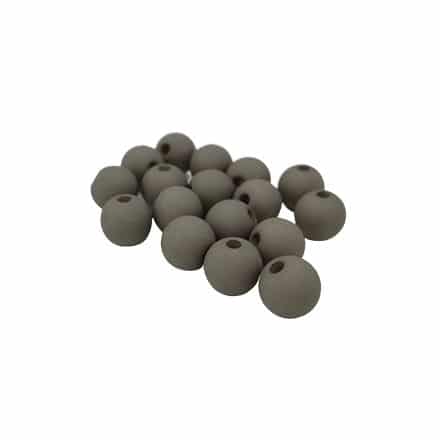 Kunststof kralen rond taupe gray 8mm