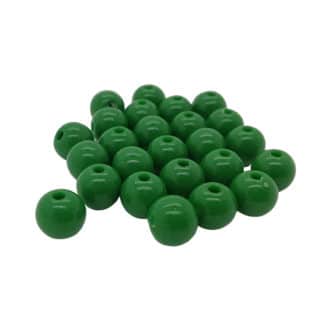 Ronde kraaltjes olijf groen 8mm acryl