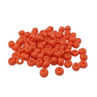 Rocailles oranje glaskraaltjes 4mm