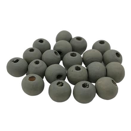 Ronde kraal hout 8mm greenish nature grijs