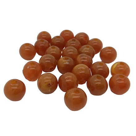 Ronde faux gemstone kralen zadel brown 8mm