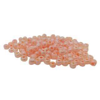 Rocaille glaskralen 4mm light peach roze