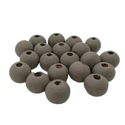 Kraal hout rond dolphin grey 8mm