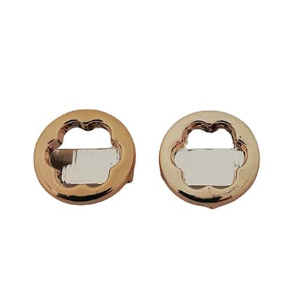 Slider kralen rond groot gat bloem gouden acryl
