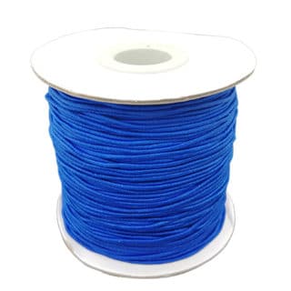 Elastische sieraden koord 1mm kobalt blauw