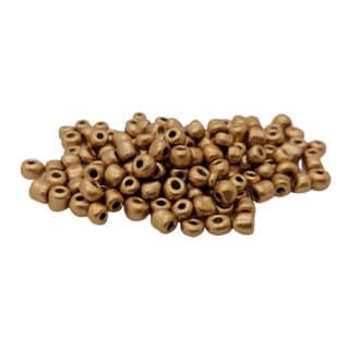 Rocaille kralen warm mat gouden beads 4mm