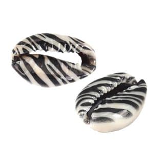 Dierenprint schelp kraal zebra zelf sieraden maken DIY