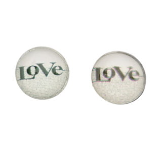 Ronde cabochon love wit 12mm