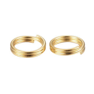 gouden sieraden ringetjes 5mm rond splitringen