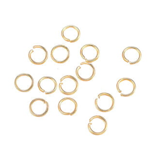 Gouden RVS sieraden ringetjes 3mm rond