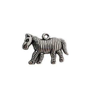 Zebra bedel zilver metaal