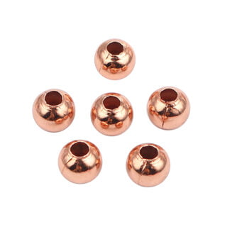 Rosé gouden kralen 5mm spacers