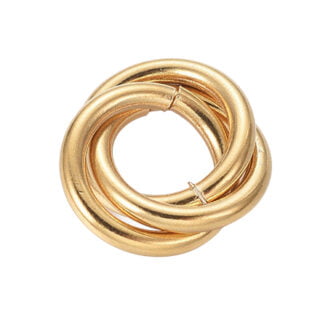 Stainless steel ringen bedels gouden tussenstuk 18mm