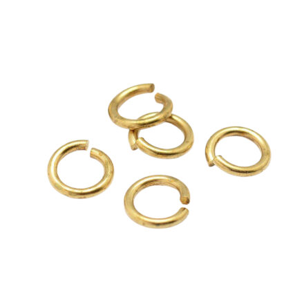 sieraden ringetje goud 6mm goudkleurig 1mm dik