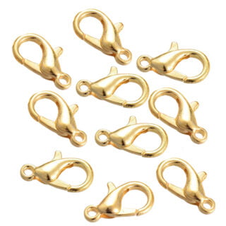 Gouden slotje sieraden maken 10mm