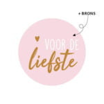 3239 Roze sticker voor de liefste +€ 0,20