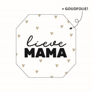 Sluit sticker lieve mama Moederdag cadeau inpakken