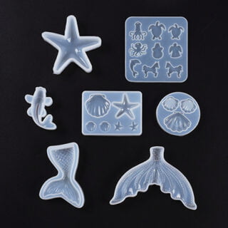 Siliconenmalletjes sea life set epoxy hars gieten