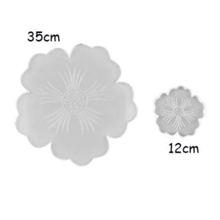Siliconen mallen bloemen groot en klein onderzetters