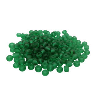 4mm kleine glaskralen rocailles transparant groen