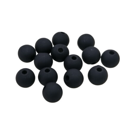 Dark navy blue matte kralen 6mm 30x