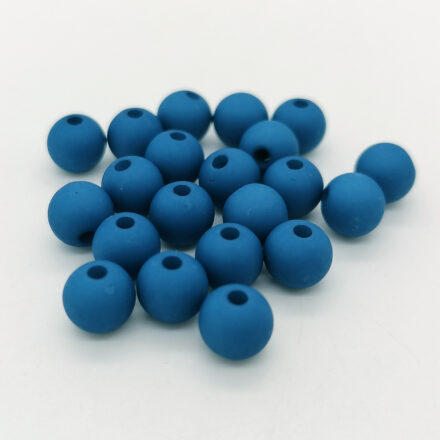 Kralen 6mm blissful blue mat 30x