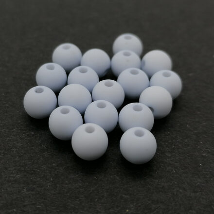 Mat ronde kraaltjes 6mm licht blauw