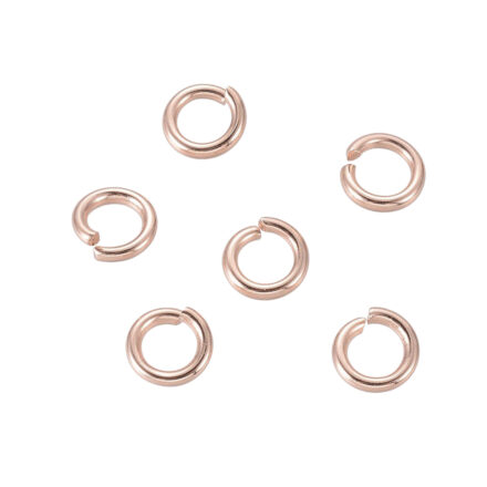 Sieraden buigringetje 5mm RVS rosé gouden