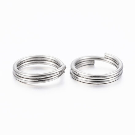 Sieraden splitringetjes 5mm zilver stainless steel