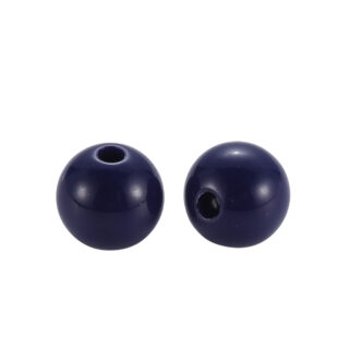 Ronde kraaltjes navy blauw 8mm kunststof