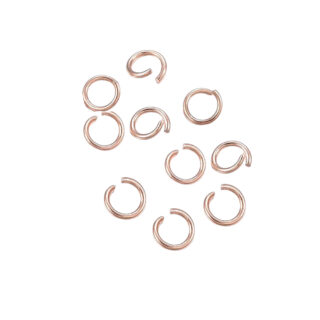 kleine ringetjes stainles steel 3mm rosé goud