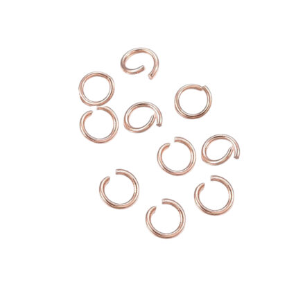 kleine ringetjes stainles steel 3mm rosé goud