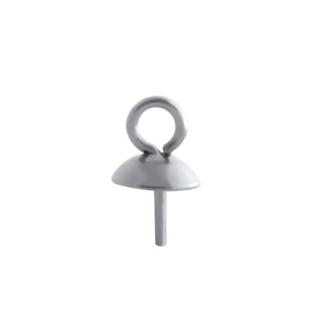 Stainless steel zilver bail hanger