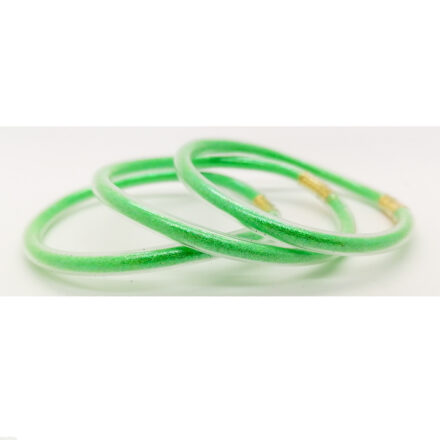 neon groene armbandjes goud glitters