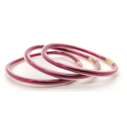 roze glitter armbandjes plastic