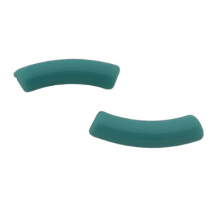 Tube kralen acryl dark turquoise