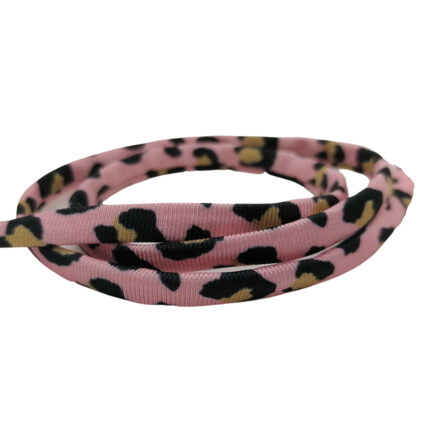 Panter print elastiek Ibiza roze