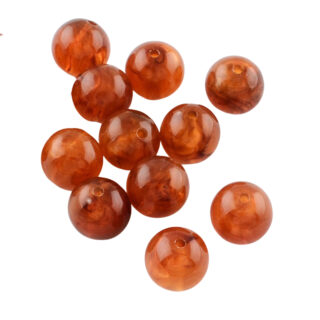 Imitatie natuursteen kraal bruin 8mm 25x