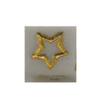 D8 Witte kraal gouden ster +€ 0,50