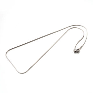 Stainless steel ketting zilver 45cm