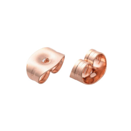 Rose gouden RVS oorbel stopper