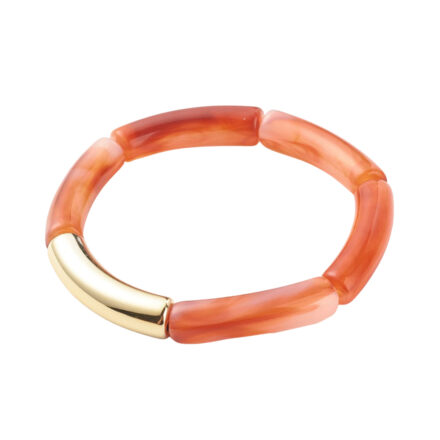 Armbanden tube kraal goud coral DIY