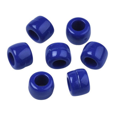 Pony beads donkerblauw 8mm 20x