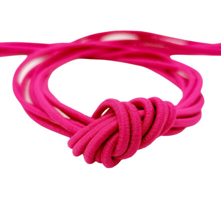 Sieraden elastiek 2.5mm dik rond roze