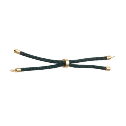 Verstelbare armband sluiting gold dark green