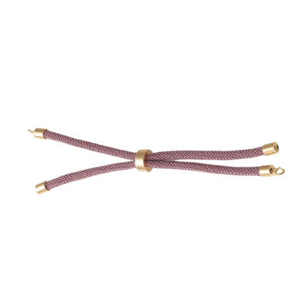 Schuif armbandjes maken sluiting aubergine goudkleurig