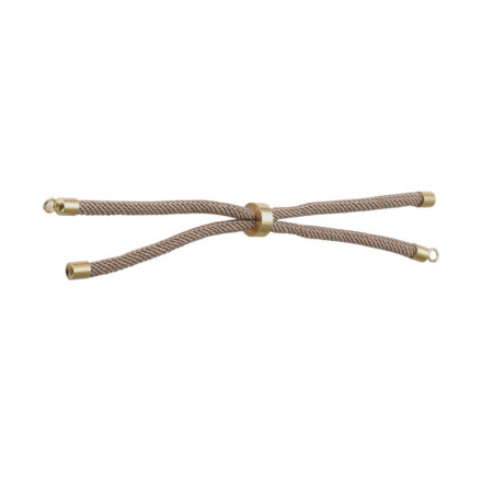 Armband sluiting verstelbaar taupe goud