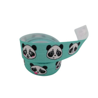 panda elastisch lint 15mm licht blauw