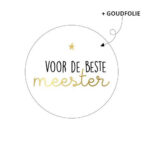 Voor de beste meester goud 3291 +€ 0,20